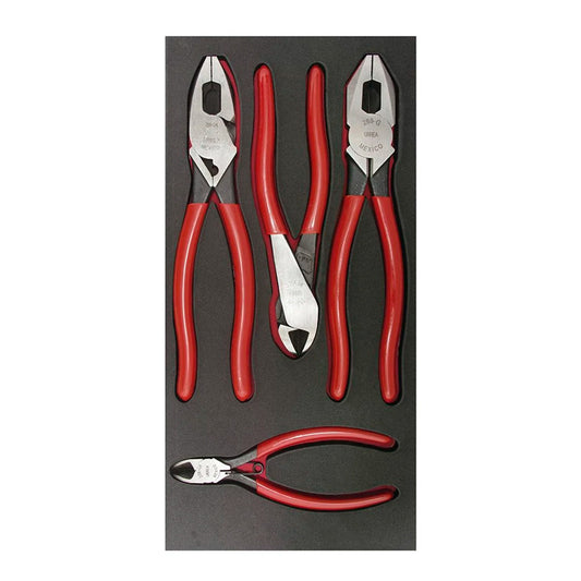 Juego De 4 Pinzas De Electricista Con Banda Ch126 Urrea