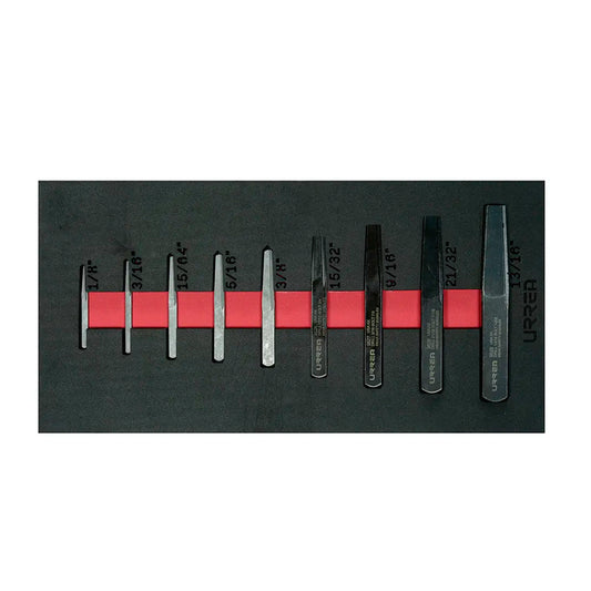 Juego De 9 Extractores Rectos Para Tubo Ch132 Urrea