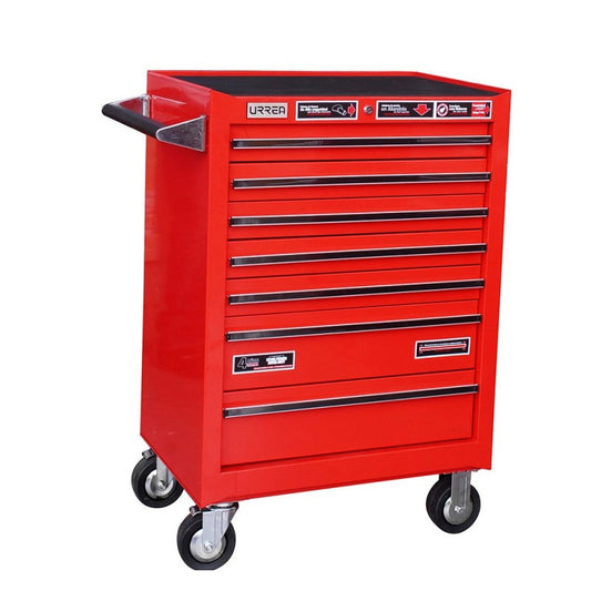 Gabinete móvil 7 gavetas 27" rojo serie X, X27M7 Urrea