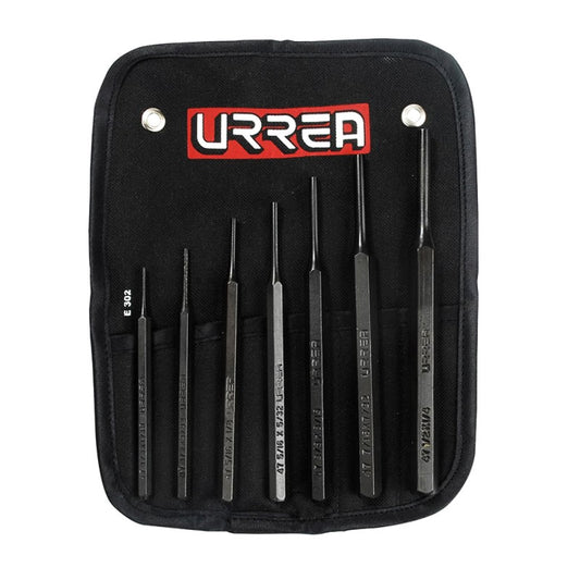 Juego de 7 punzones botadores rectos, 47A Urrea