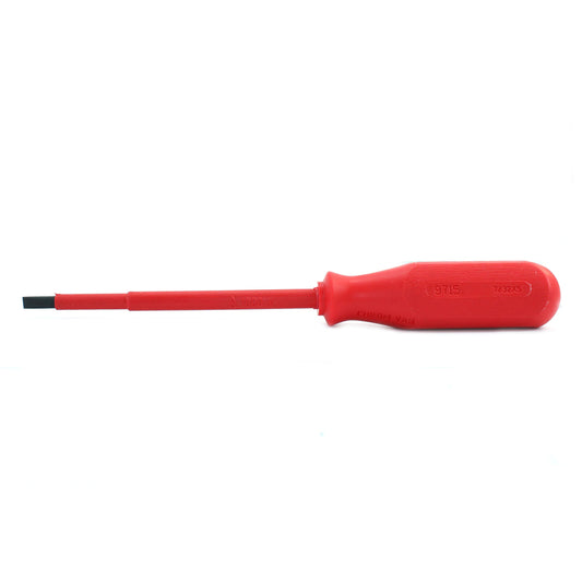 Destornillador rojo 1000 V, punta plana de 7/32" x 5", 9715 Urrea