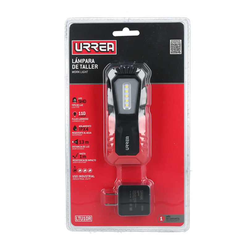 Ltu10r linterna recargable ld p/taller 110lm urrea