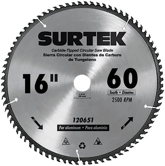 120651 Surtek Disco Para Sierra Circular 16 Pulgadas 60 Dientes