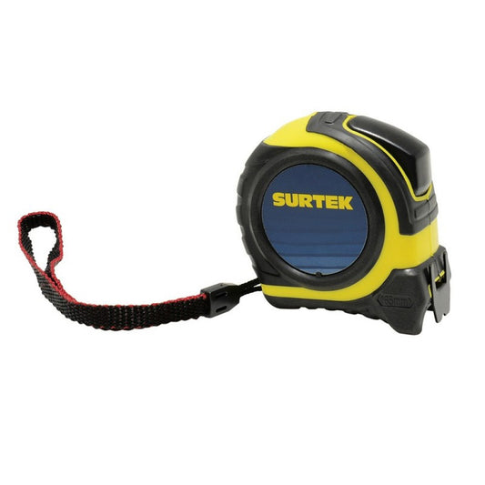 Flexómetro con carcasa rubbergrip de 5 m x 3/4", B122074 Surtek