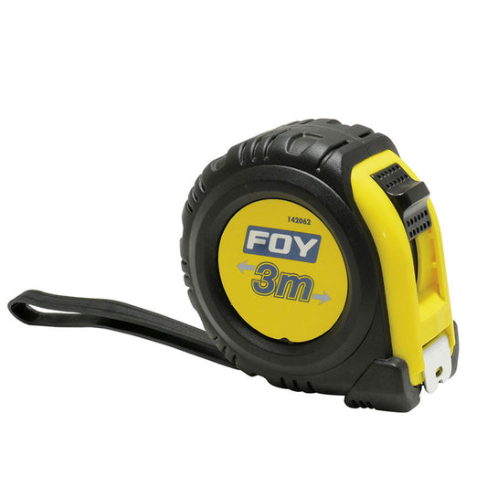 Flexómetro anti impacto de 3 m x 1/2?, 142062 Foy