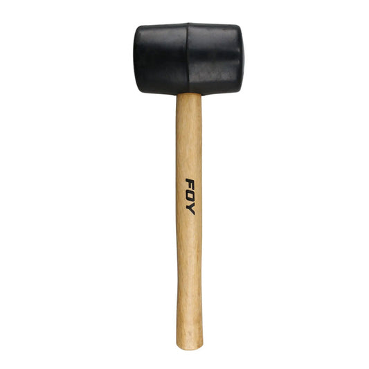 Mazo con cabeza de hule negro de 11", 16 oz, 141880 Foy