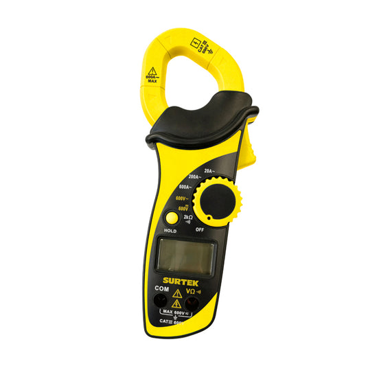 Mul05 multimetro digital de gancho 600v surtek