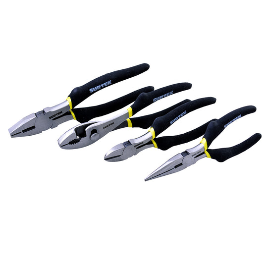 Juego pinzas para electricista, 4 piezas, P04 Surtek
