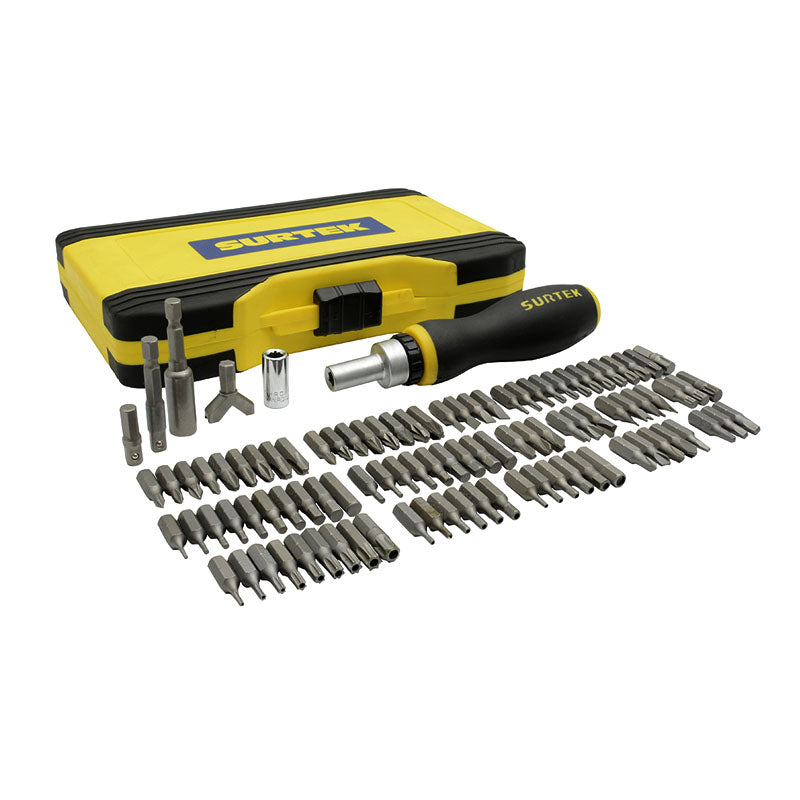 Juego de 101 puntas intercambiables con accesorios, JDP101 Surtek