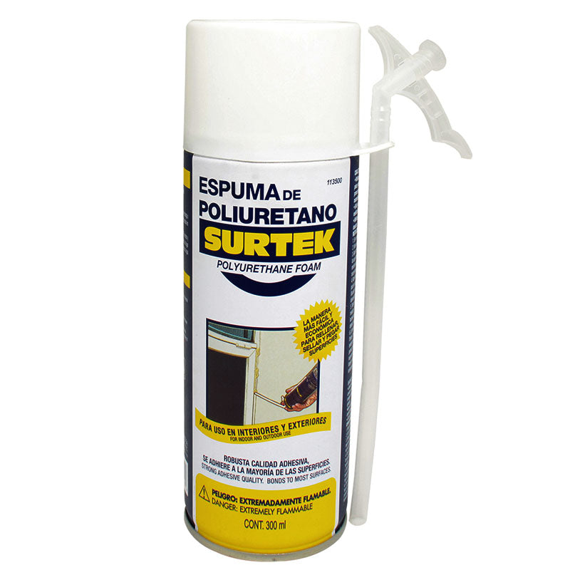Espuma de poliuretano uso industrial de 300 ml, 113500 Surtek