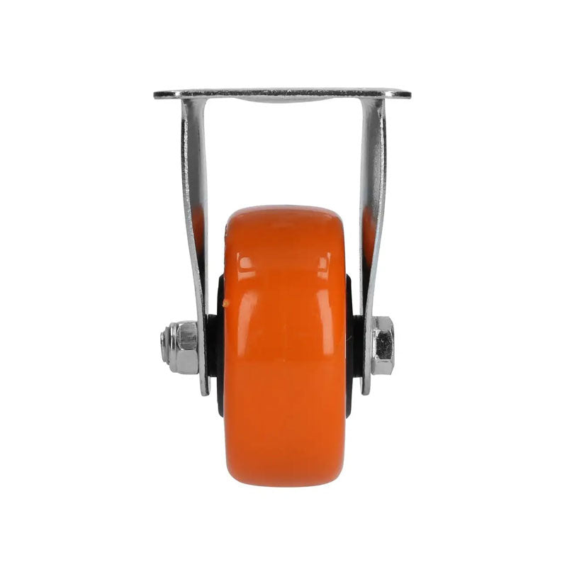 Rv7f rueda poliuretano naranja 3" x 1.1/4" fija