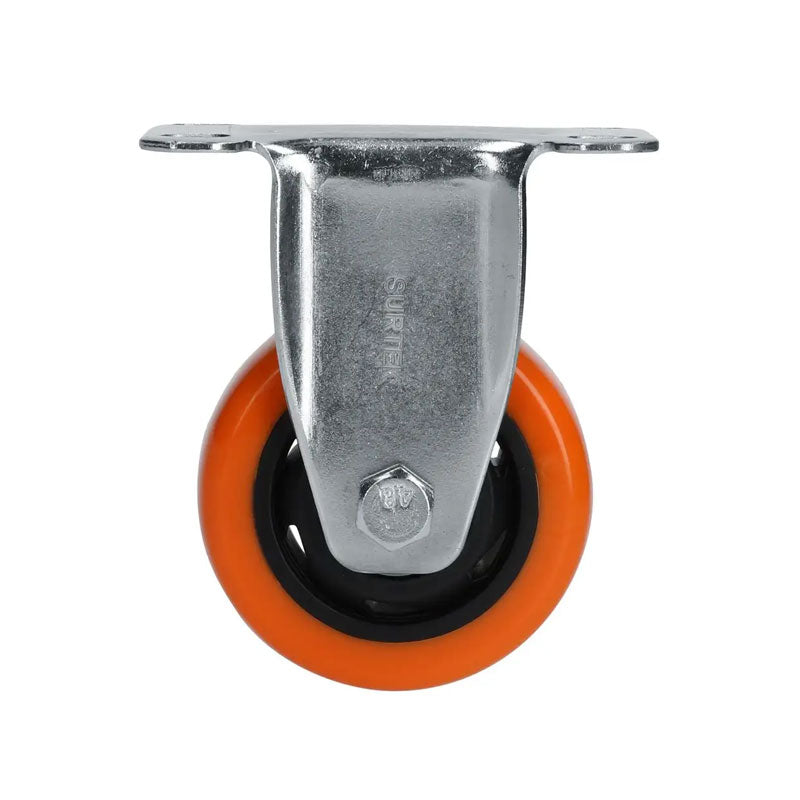 Rv7f rueda poliuretano naranja 3" x 1.1/4" fija