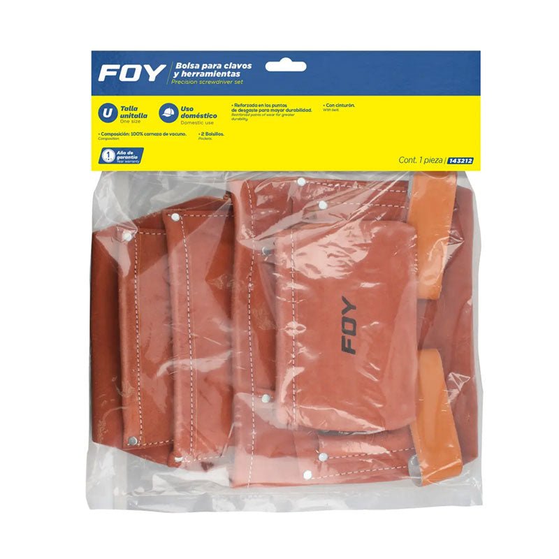 143212 estuche portahta. Cuero 4 compartim. Surtek - Tool Ferreterías / Ferretodo - Herramientas y material de construcción.