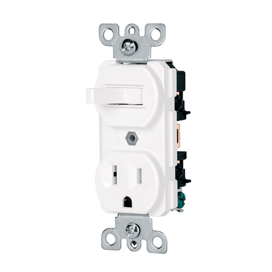 Interruptor de palanca con contacto, línea Standard, color blanco, 46001 Volteck COAP S