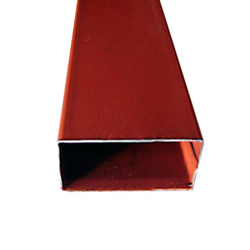 Tubular rectangular 1/2"x1.1/2" r150/128 c18 negro