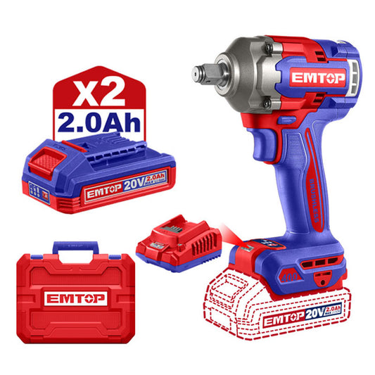 Llave imp.1/2"inal.c/acc.20v ULCIWL2040 Emtop