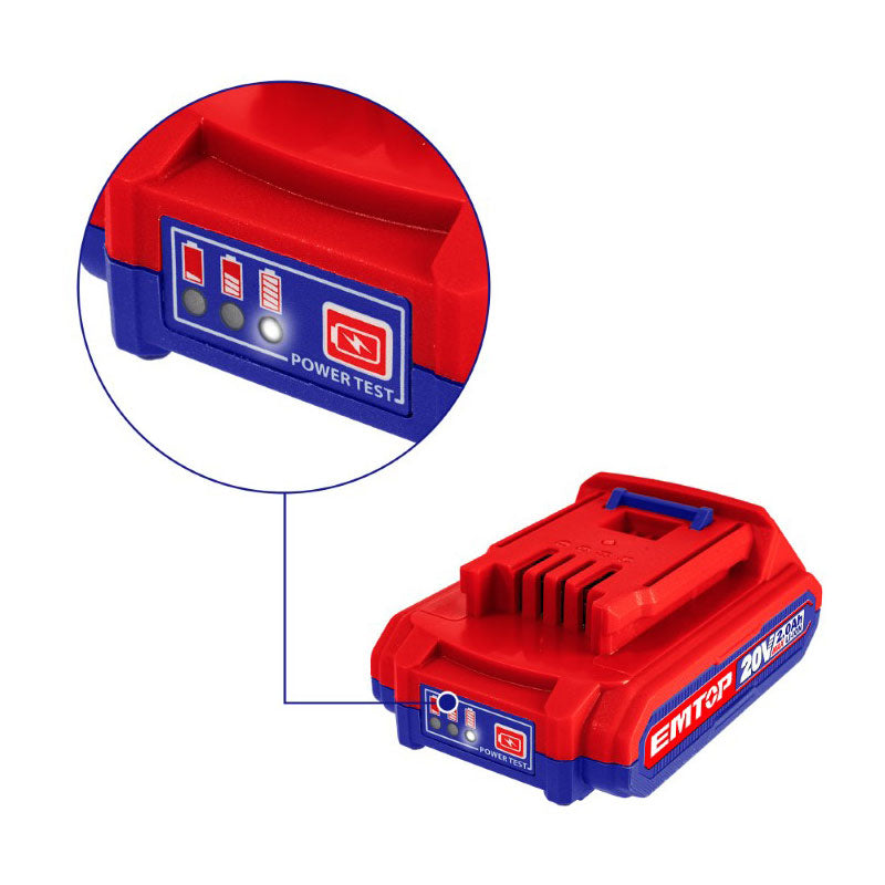 Bateria litio-ion 2.0 ah 20v EBPK20011 Emtop