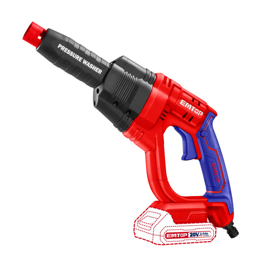 Kit hidrolavadora 24.8 Bar inalámbrica, batería y cargador, ULLPW202501 Emtop