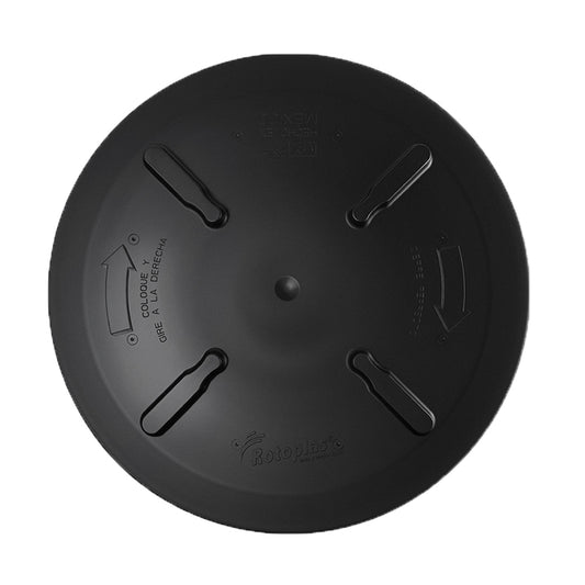 Tapa click de 18" color negro para tinacos, 310070 Rotoplas