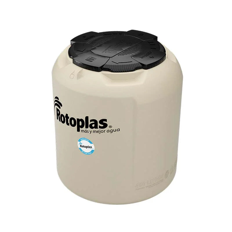 Tinaco Plus+ equipado de 450 lts, color beige, 500470 Rotoplas