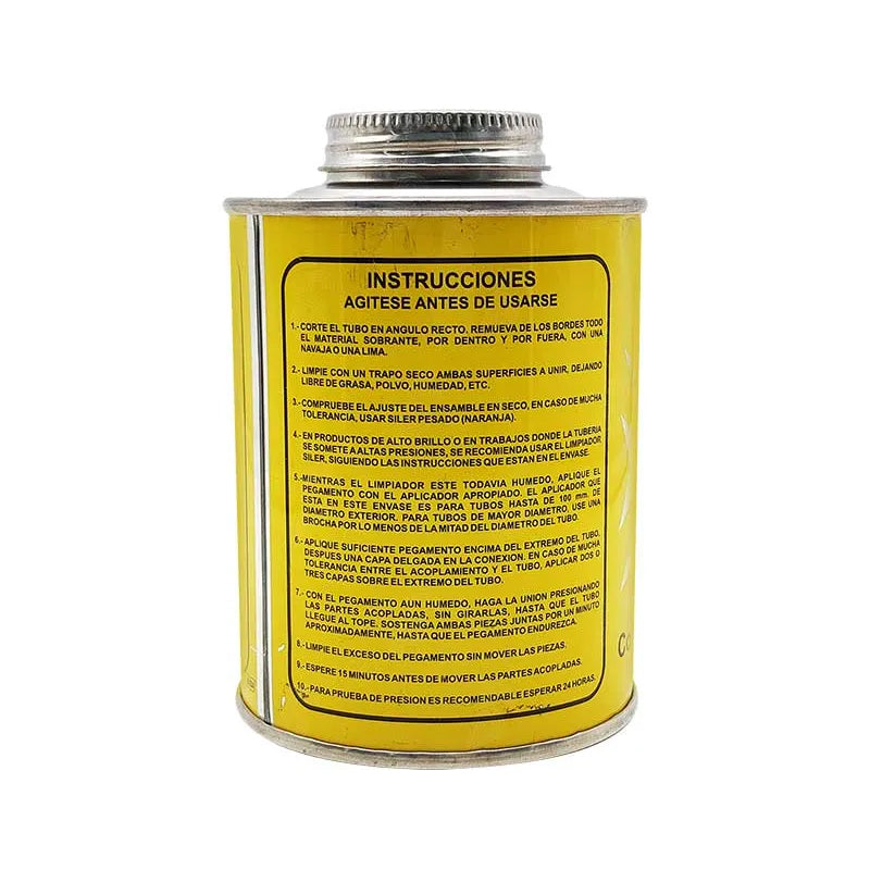 Pegamento para pvc alta presión de 510 gr, amarillo, Siler