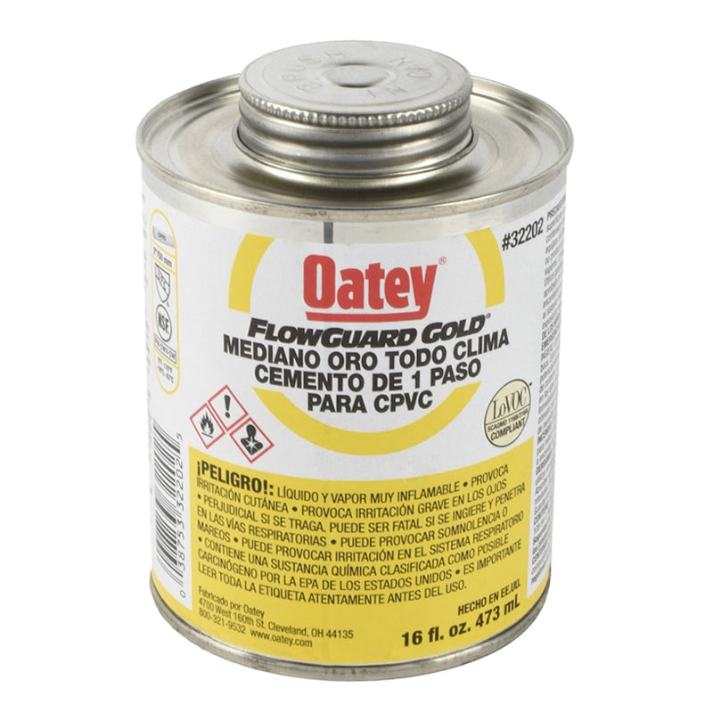 Cemento De 1 Paso Para Cpvc Fgg De 473 Ml, Oatey