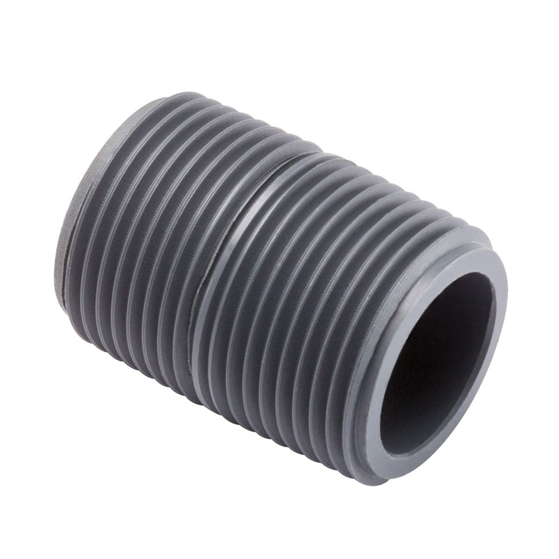 Niple Pvc Hidráulico 1.1/2" Con Cuerda Corrida, Cédula 80
