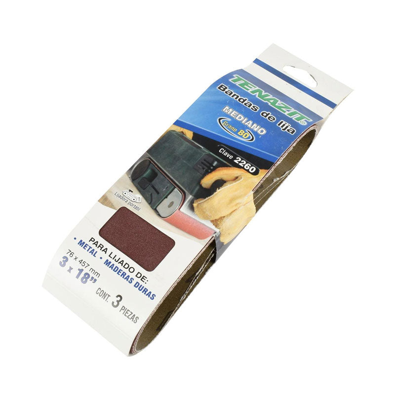 2260 Banda Lija 3" X 18" G80 Austromex Oferta