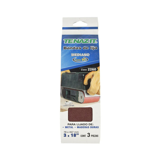 2260 Banda Lija 3" X 18" G80 Austromex Oferta