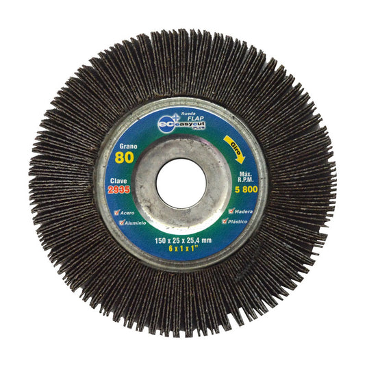 2935 Rueda Flap 6" X 1" X 1" G80 Austromex