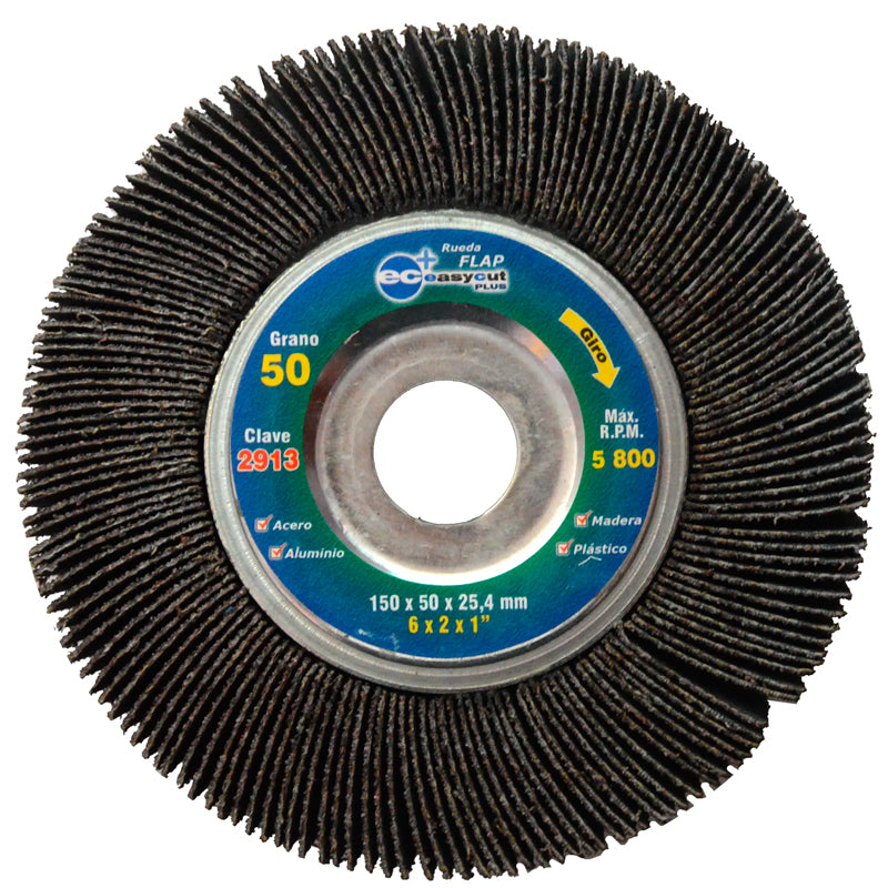 2913 Rueda Flap 6" X 2" X 1" G50 Austromex