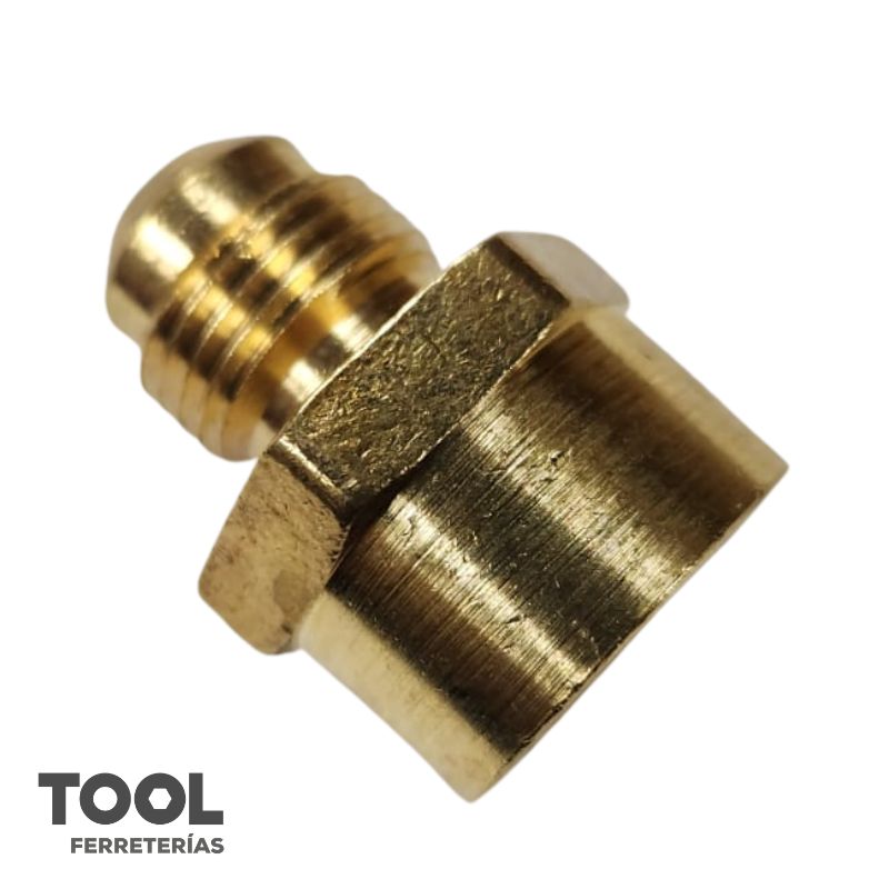 Niple Campana Bronce 3/8" Fler X 1/2" Npt, S/M, 46F-06-08