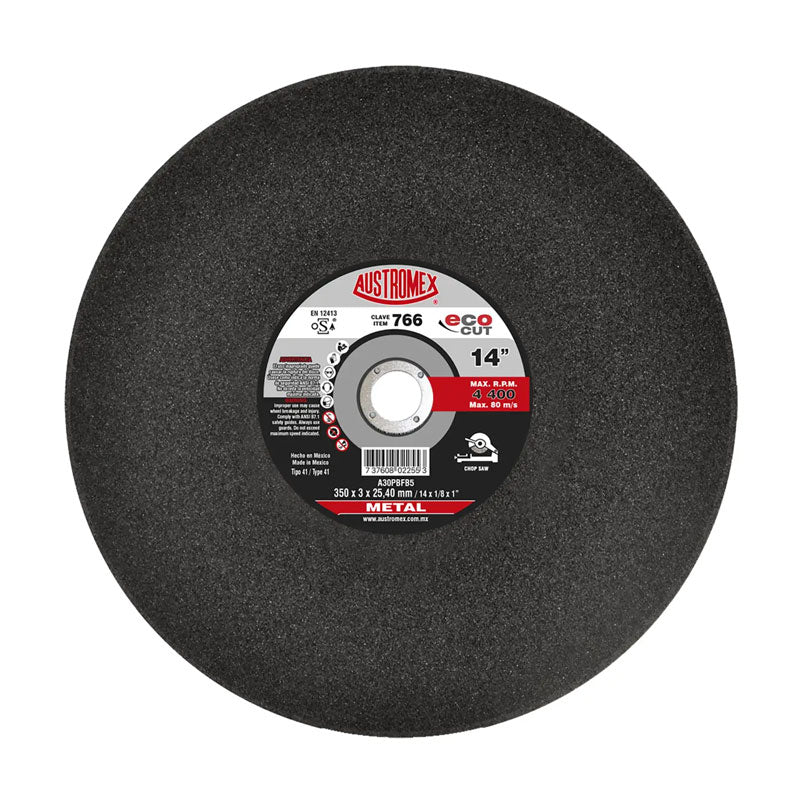 766 Disco Plano Corte Metal 14 X 1/8 X1" Austromex