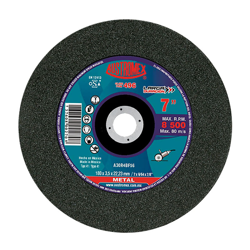 496 Disco Metal Plano 7" X 9/64" X 7/8" Austromex