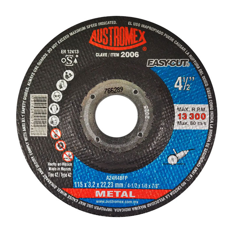 2006 Disco Metal C/Cazuela 4.1/2" X 1/8" X 7/8"