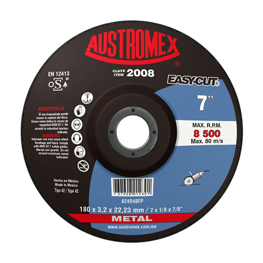 2008 Disco Metal C/Cazuela 7" X 1/8" X 7/8"