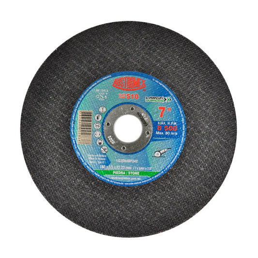 510 Disco Piedra Plano 7" X 9/64" X 7/8" Austromex