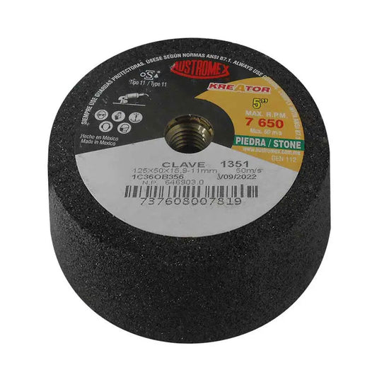 1351 Piedra Copa Concreto 5" X 2" X 5/8" G-36