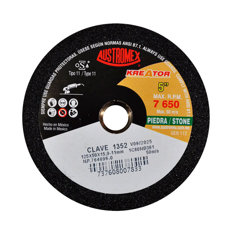 1352 Piedra Copa Concreto 5" X 2" X 5/8" G-60