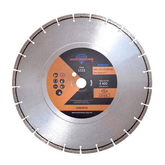 1511 Disco Diamante 354x3x25.4 Segm.P/Concr.Austro