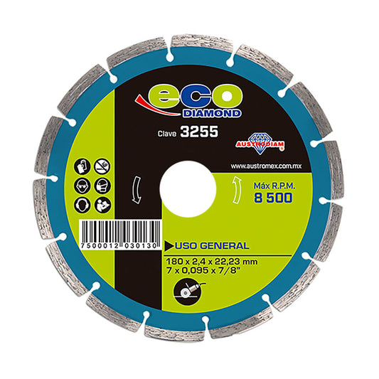 3255 Disco Diamante Dentado 7" Austrodiam