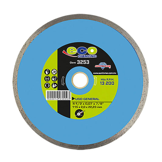 3253 Disco Diamante Continuo 4.1/2" Austrodiam