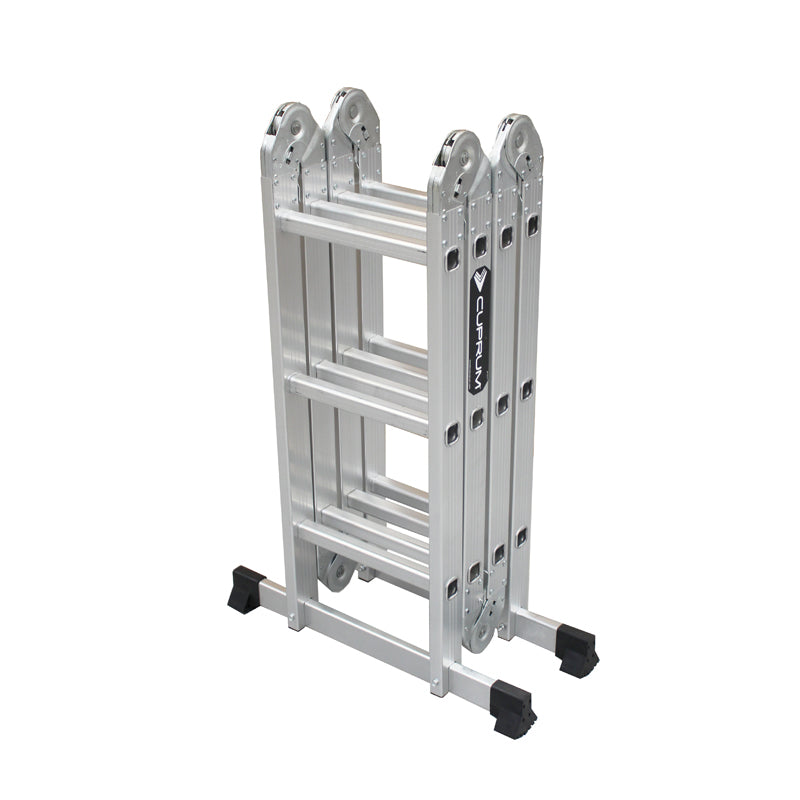 Escalera articulada de aluminio de 13 pies con 5 posiciones, tipo III, C-2391-13 Cuprum