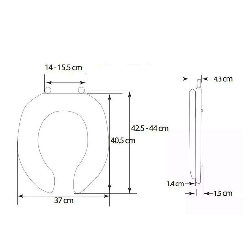 Asiento Para Sanitario Clásico Cha101 Coflex - Tool Ferreterías / Ferretodo - Herramientas y material de construcción.