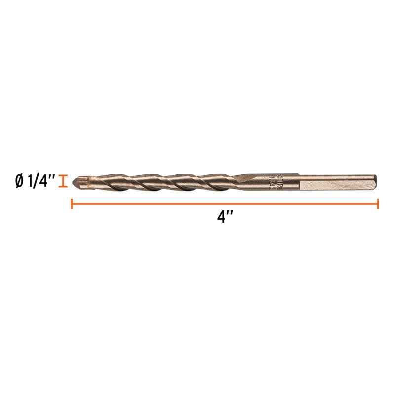 Broca Para Concreto De 1/4 X 4", Truper - Tool Ferreterías / Ferretodo - Herramientas y material de construcción.