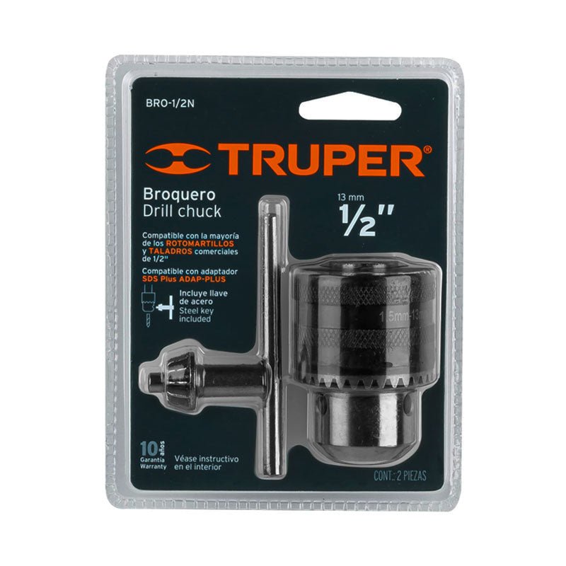 Broquero De 1/2" Con Llave, Truper - Tool Ferreterías / Ferretodo - Herramientas y material de construcción.