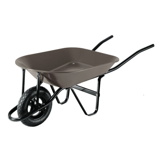 Carretilla 4.5 Ft3 Gris Neumática, Bastidor Tubular, Pretul - Tool Ferreterías / Ferretodo - Herramientas y material de construcción.