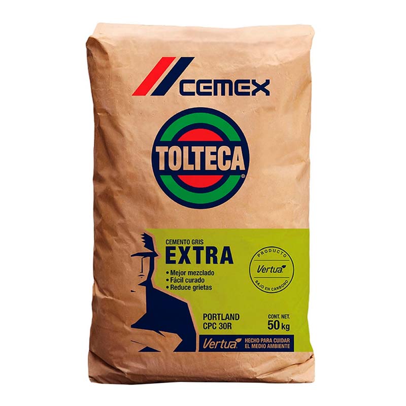 Cemento Gris 50Kg, Tolteca - Tool Ferreterías / Ferretodo - Herramientas y material de construcción.
