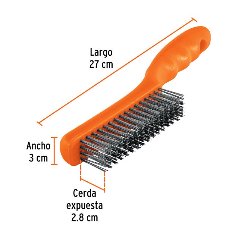 Cepillo De Alambre 64 Pinceles De Acero Inoxidable, Truper - Tool Ferreterías / Ferretodo - Herramientas y material de construcción.