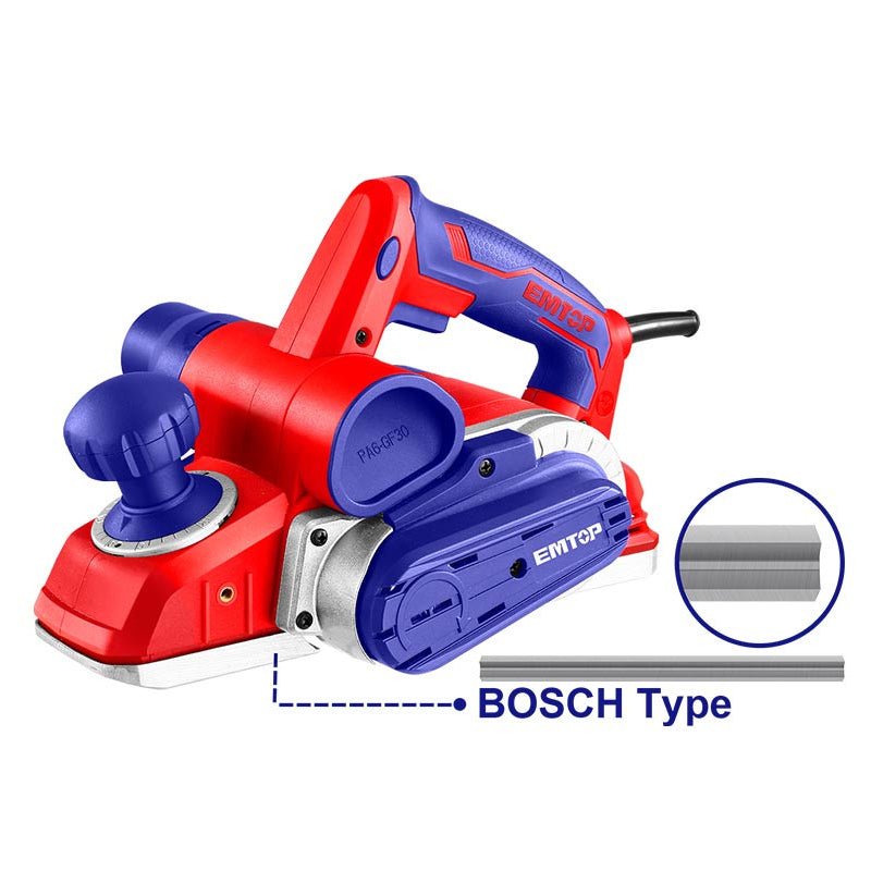 Cepillo eléctrico de 1050 W, 16000 RPM, ULECR1051 Emtop - Tool Ferreterías / Ferretodo - Herramientas y material de construcción.